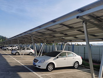 1.3MW aluminum solar carport 