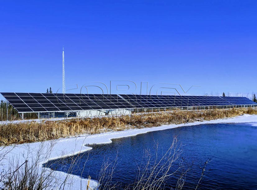 CORIGY SOLAR Complete 200KW CP-KC Aluminum Ground Mounting System in Canada