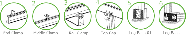 CP-KC-N Aluminum Ground Mounting System