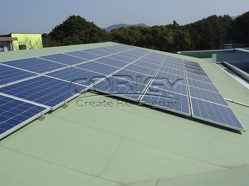 45KW solar panel roof mounting system