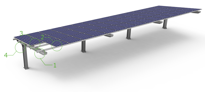 CP-HC solar carport,solar carport mounting system,solar car port