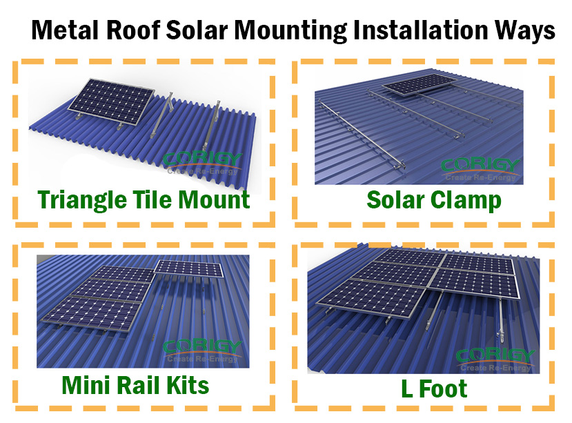 metal roof solar mounting systems