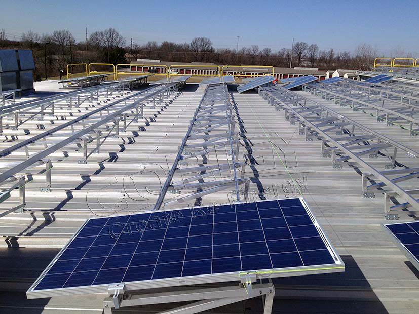 flat roof solar racking