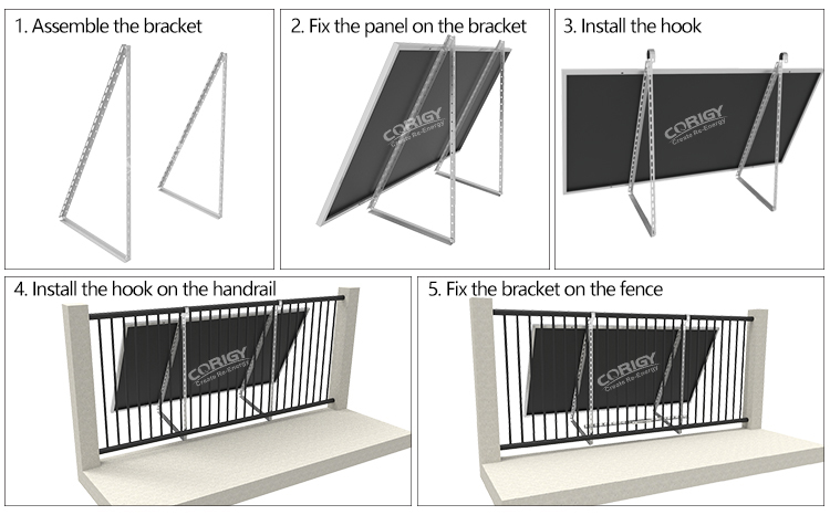 balcony solar mounting kits fabrication
