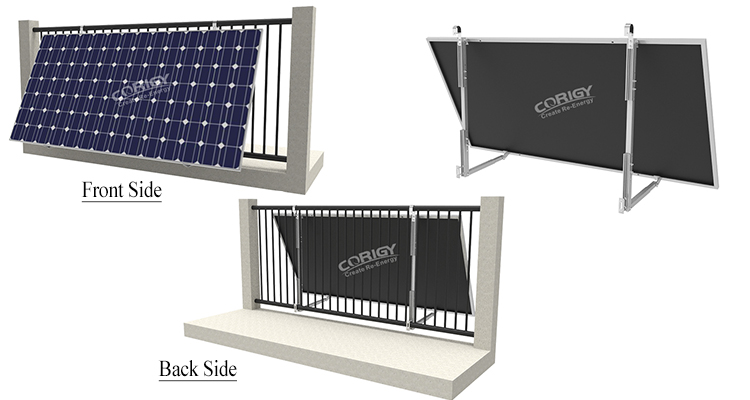 apartment adjustable solar balcony mount