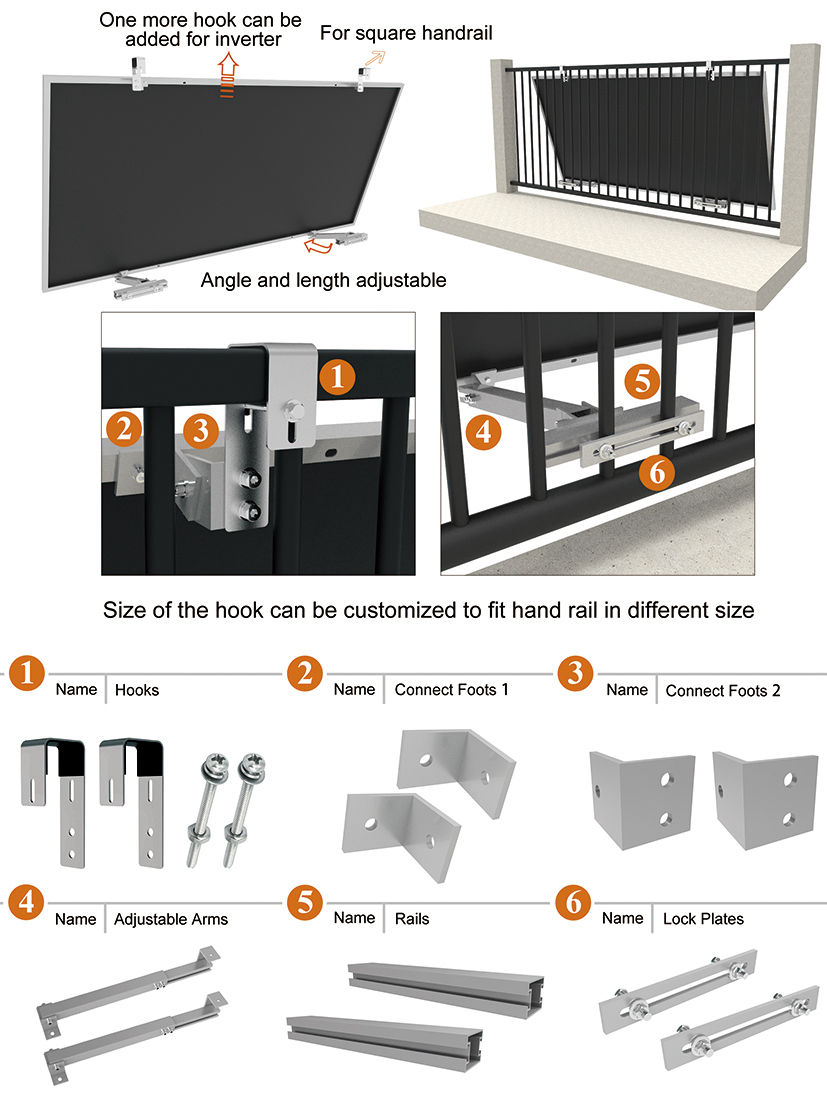 balcony solar mounting kits manufacturer