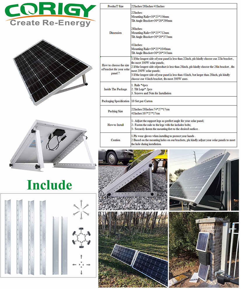 aluminum triangle solar bracket system