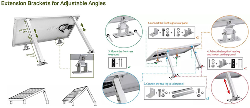 elevated solar bracket system