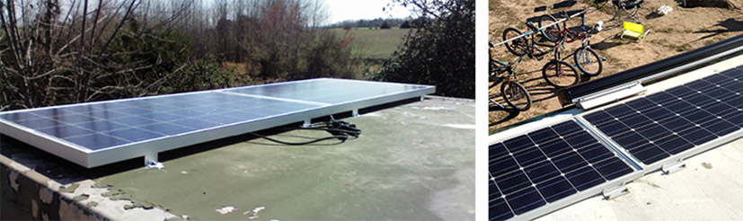 flat roof solar z bracket