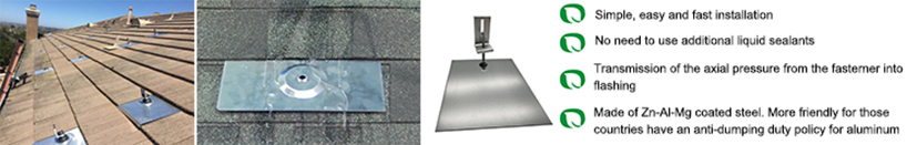 solar power concrete tile roof hook