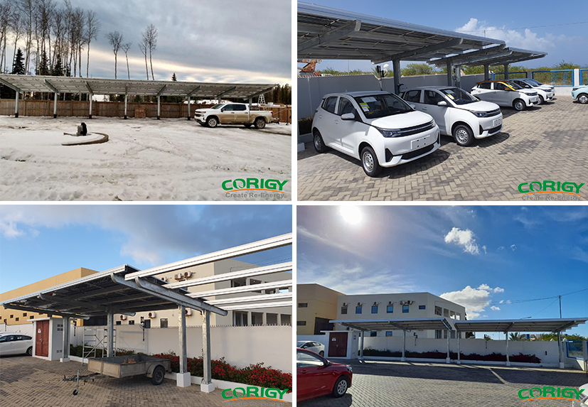 galvanized steel solar carport