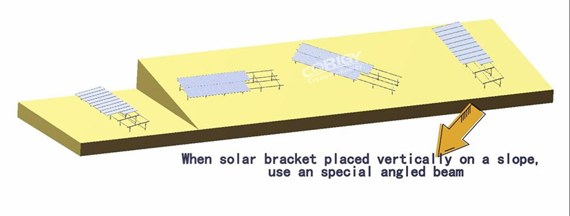 photovoltaic slope installation