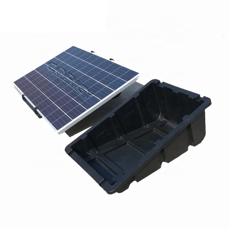 Plastic Ballasted Roof Mounting System for Solar Panels