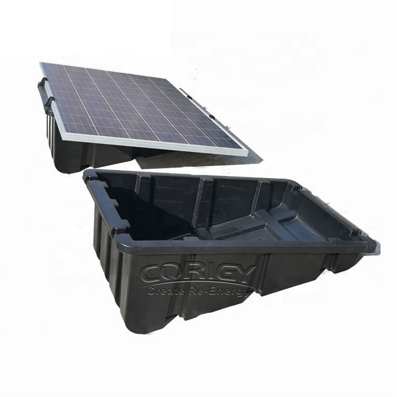Plastic Ballasted Roof Mounting System for Solar Panels