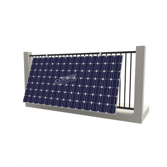 Balcony mounting kit for solar panels