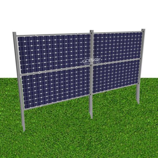 Agriculture solar panel fence