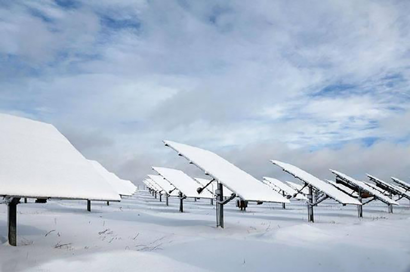 How can solar panel bracket prevent disasters caused by the snow season?