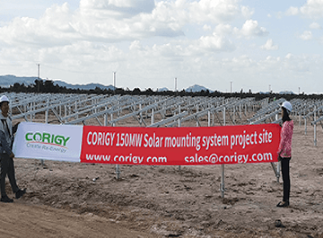 CORIGY SOLAR provided solar racking for 150MW PV project