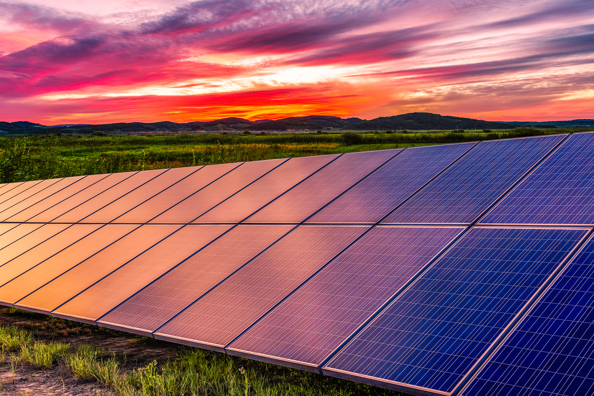 Influence of the weeds to photovoltaic power station