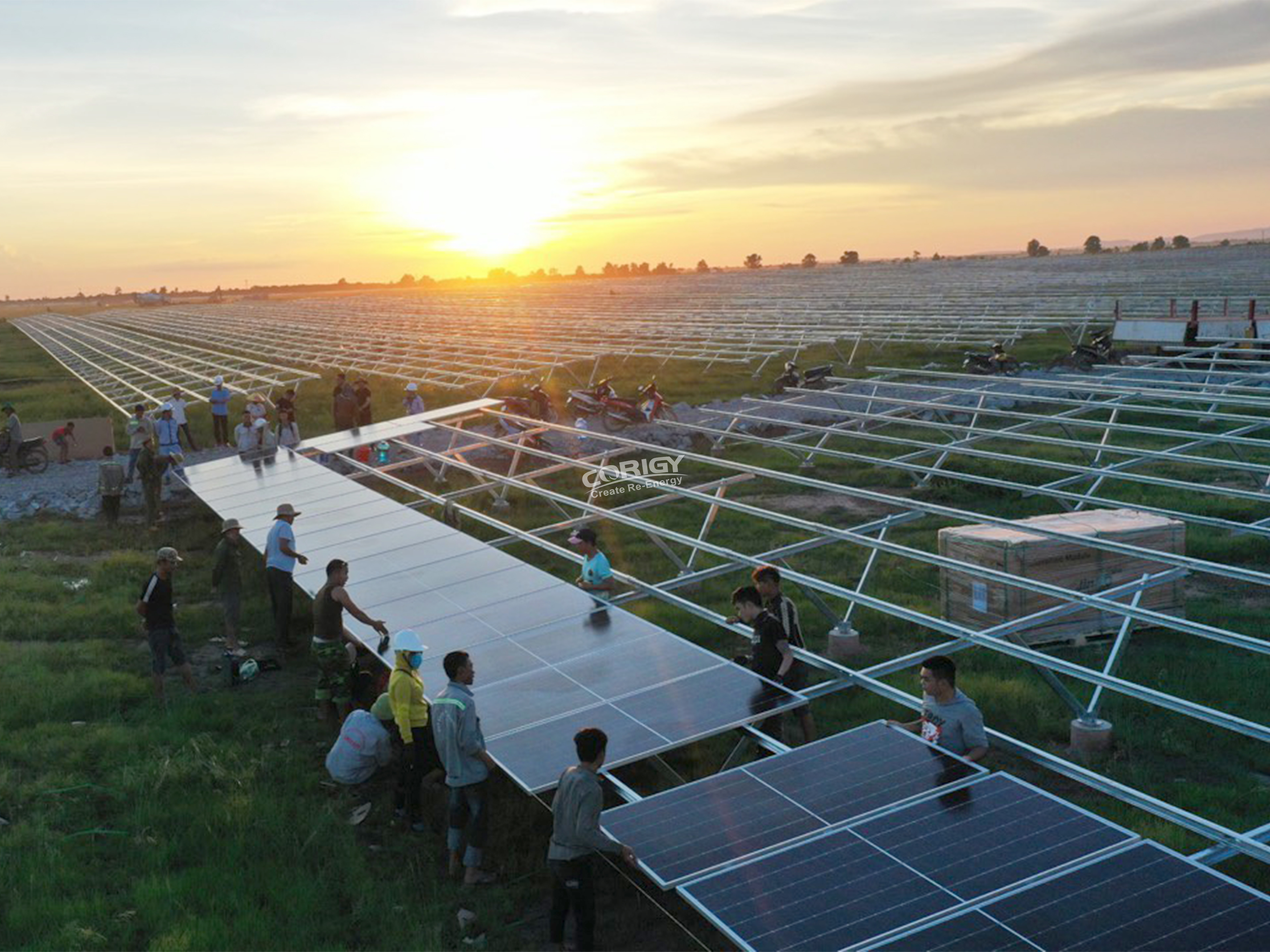 Corigy 810 MWp Ground Mount Solar Farm in Vietnam 