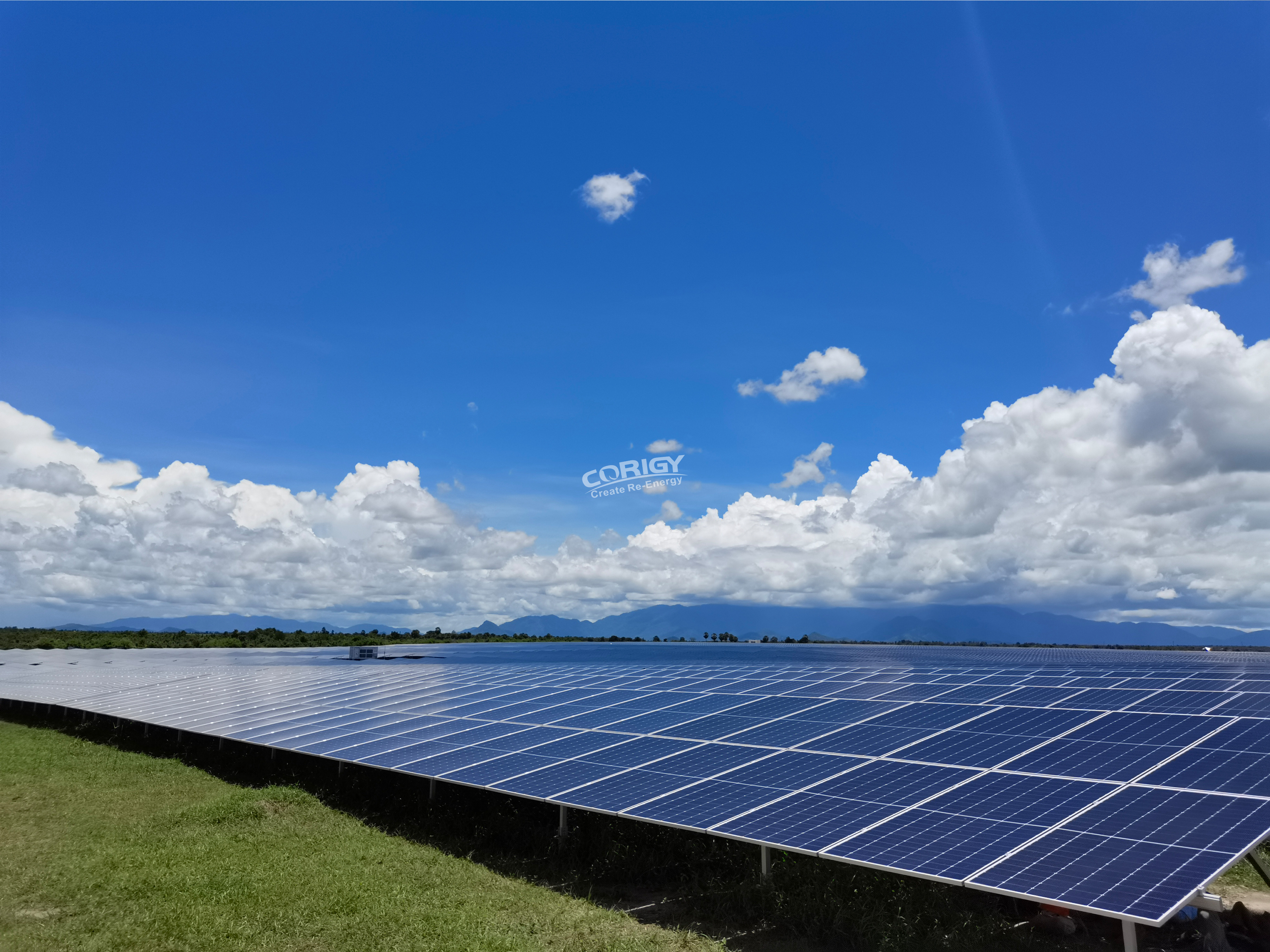 Corigy 350 MW Solar Mounting Structure in Cambodia
